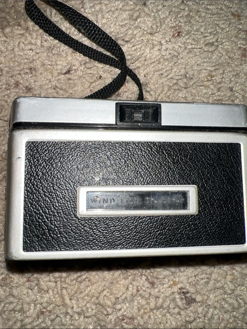 Kodak Instamatic 104 Black and Silver Pocket Camera